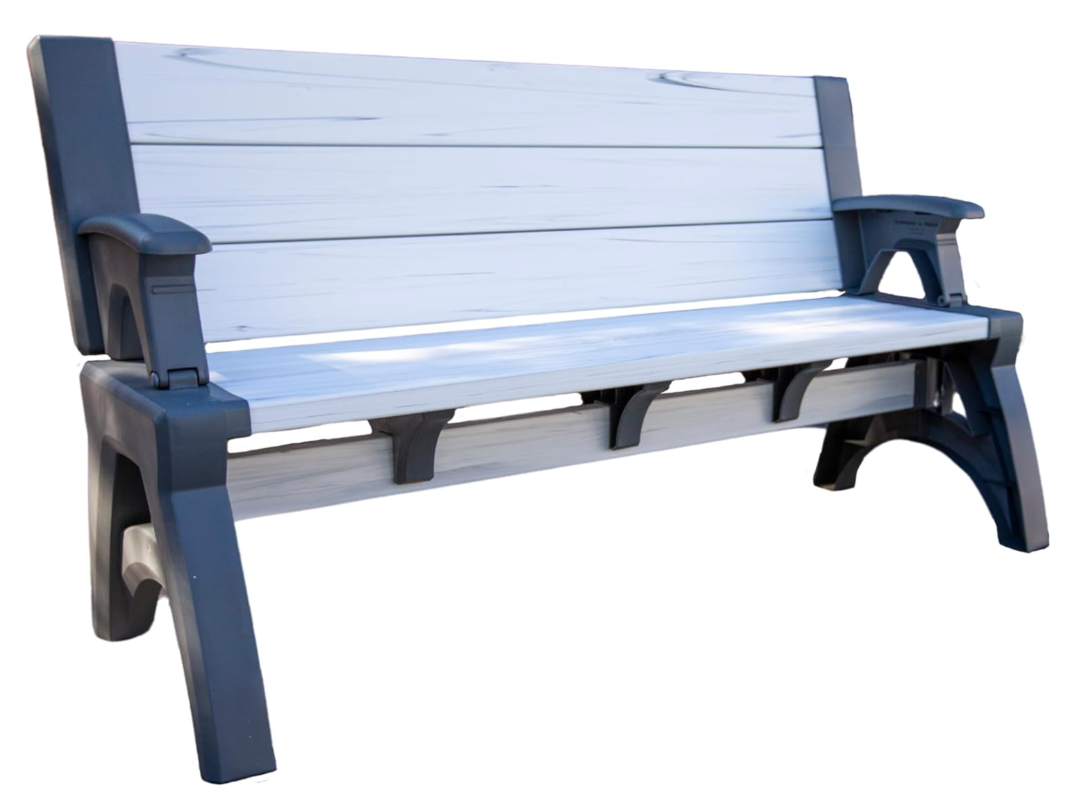 2-in-1 Convertible Garden Bench XL – Weatherproof Outdoor Seat
