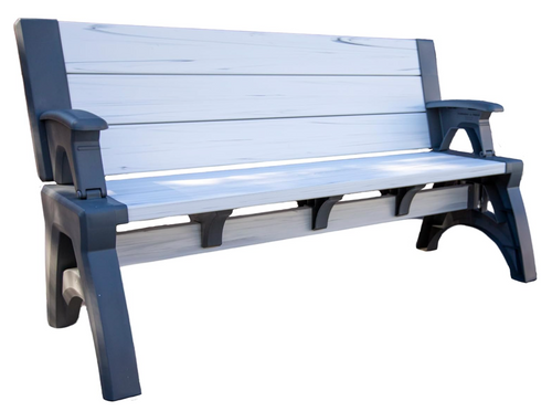 2-in-1 Convertible Garden Bench XL – Weatherproof Outdoor Seat